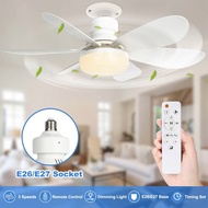 E27 LED Fan Bulb / E27 24W LED Fan Light + Remote E27 LED Bulb