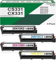 CS331 CX331 Toner Cartridge Color Set 20N10K0 20N10C0 20N10M0 20N10Y0 Toner Remanufactured for CS331