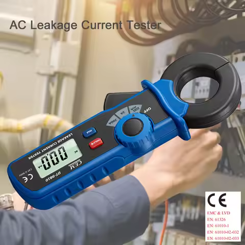 Digital AC Current Leakage Clamp Meter 100uA Resolution MAX 200A 2000 Counts Auto Range Professional