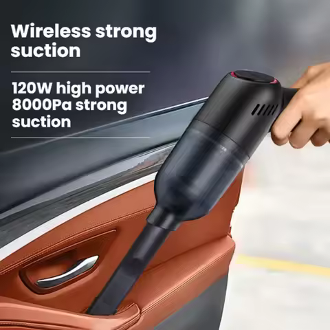 Portable Car Vacuum Cleaner For Machine Home Appliance Wireless Vacuum Cleaner For Home 8000Pa Stron