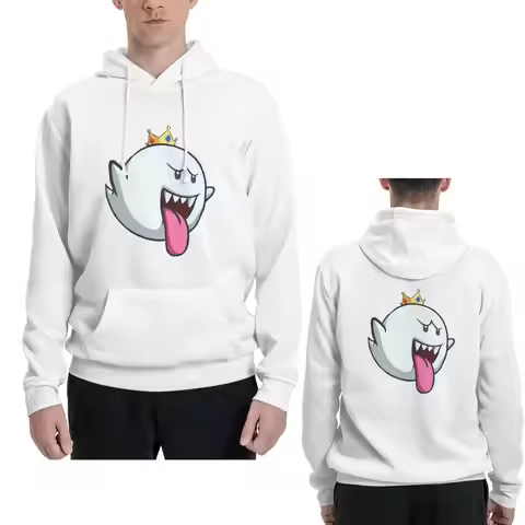 King Boo Hoodie Harajuku Pullover Autumn Winter Men's Women's Sweatshirts Long Sleeve Tops