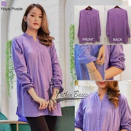 KATUN Royal Purple Rayon Blouse - Rayon Cotton Blouse - Fathin Basic - Tanahabang Collection