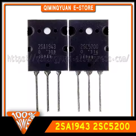 5PCS/LOT 2SC5200 TO-3P C5200 2SA1943 A1943 TO-3PL 2SA1943 A1943 NPN power transistor 100% New Spot s