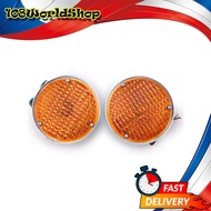ไฟหรี่ ข้าง ทรงกลม แบบสกรู เลนส์สีส้ม 2 ชิ้น ขนาด 4.5นิ้ว Jeep ขนาด 11.5x5x11.5 จำนวน 2 Pieces Will