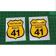 Stiker Motor. Stiker Route 41 Phattalung