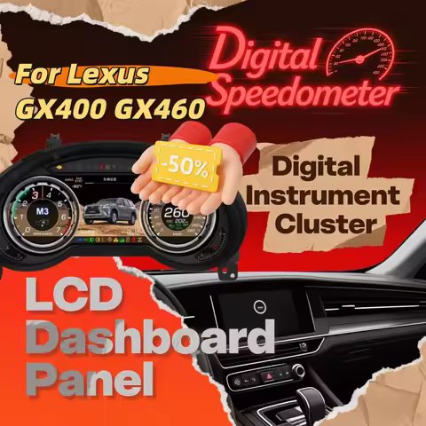 GZ Dashboard For Lexus GX400 GX460 2010-2021 Virtual Digital Cluster LCD Panel Speed Meter Cockpit I