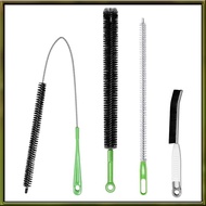 4pcs Flexible Cleaning Brush Set for Dryer Vents, Fridge Coils, HVAC Systems & Tight Spaces Detailin