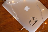 Decal Sticker Macbook Apple Stiker Batang Kayu Laptop