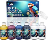 Enlite DTF Ink 250ML Combo Pack, Premium Pigment Ink for PET Film Heat Transfer Printing, Refill for