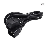NEX 5 9ft Length Power Cord 3pin IEC320-C19 to C20 Adapter Cable Female Port to Male Connectors Conv