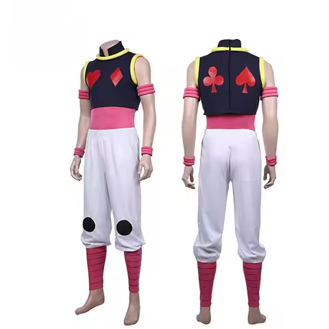 Hisoka Cosplay Costume Anime HUNTER X HUNTER Costume Full Set Unisex Phantom Troupe Cos Uniform Hall