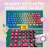 [cozy.keyboard] 104 Keys Gradient Keycap PBT Doubleshot Backlit KeyCaps คีย์แคปไล่สี ส่งจากไทย