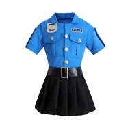 Role Babaeng Maglalaro Ng Damit Mga Bata Pulis Opisyong Uniform Playsuits Halloween Performance