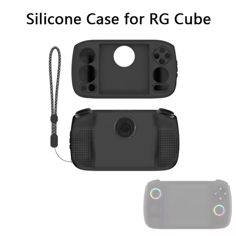Silicone Case for Anbernic RG Cube Protective Case Soft Skin Cover Case with Lanyard for ANBERNIC RG