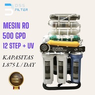 MESIN 500 GPD 12 STEP + UV RO MACHINE / 12 STEP + UV REVERSE OSMOSIS MACHINE