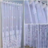 gorden vitrase polos daleman gorden motif bunga tile gorden tirai hordeng