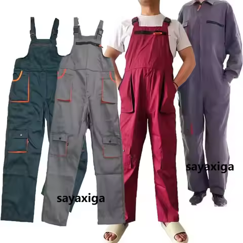 Sayaxiga Workshop Uniform overall Multi-Pocket Worker's Pants Overalls Construction Automotive Mecha