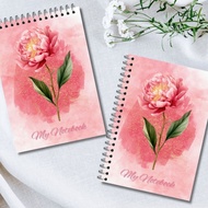 Notebook A5 Red Flowers