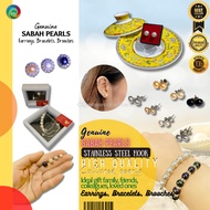 Pearl Genuine Borneo Brooch Mutiara Fresh Water Pearl, Earrings Bracelets Brooch