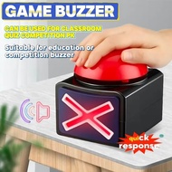 Game Answer Buzzer , Game Buzzer Alarm Sound Play Button with Light Trivia Quiz Talent Buzzer Game