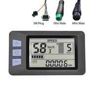 P3H LCD Display Meter Dashboard 24V 36V 48V 60V Electric Bike Meter Display Panel for Electric Scoot