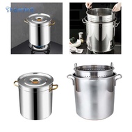 Shamjina Stainless Steel Seafood Boiling Pot Heavy Duty for Boiling Spreading Canning Pasta Cooking 