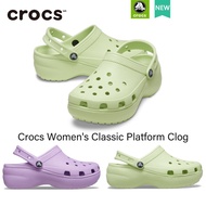 Crocs แท้ CLASSIC PLATFORM CLOG W 4.1 cm รองเท้าแพลตฟอร์ม คลาสสิก สําหรับผู้หญิง รองเท้าแตะเด็กผู้หญิง 2022206750