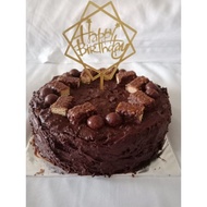 Birthday Cake / Kue Ulang Tahun Fudgy Brownies (diameter 20 cm)