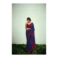 Blue soft cotton Pum Pum Saree