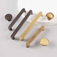 【High Quality】Modern Simple Solid Brass Cabinet Handle, Gold Wardrobe Cabinet Handle, Cabinet Door Brass Handle