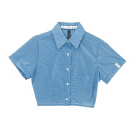 The SRT X12 (TBL214) - Old School Short Sleeve Shirt เสื้อเชิ้ตแขนสั้น สไตล์ย้อนยุค 90s  ทำจากผ้า Sp