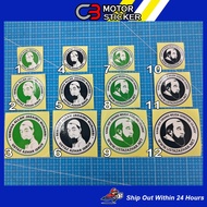 CAHAYA UAI STICKERS USTAZ AZHAR IDRUS STICKERS LIGHT MOTORCYCLE STICKERS / R41