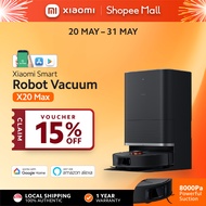 Xiaomi Smart Robot Vacuum X20 MAX / X20 PRO | Extendable Mop Arm | Hair-Cutting Brush | Hot Water Wa