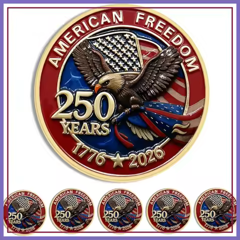250 Years of Freedom Enamel Pins 10/20/50/100PCS,250th Anniversary USA Patriotic Badge Brooches for 