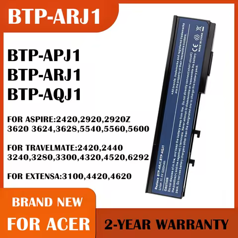 Laptop Battery For Acer Aspire 5560 5590 for Extensa 4120 4220 4420 4620 4630G 4620Z 4630 4630Z BTP-