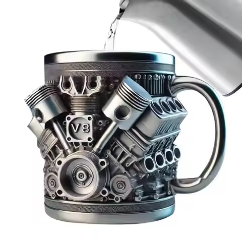 3d Engines Design Mug Engines Stainless Steel Cup Coffee Cup Beer Mugs Funny Drinking Accessories Fo