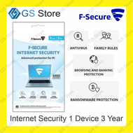 F-Secure Internet Security 1 Device 3 Years
