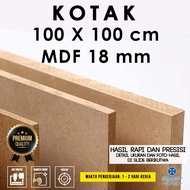 Box 100 x 100 cm - MDF 18 mm - MDF board wooden MDF board/
