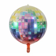 3/6pcs Disco Balloons Aluminum Film Balloons For Neon Themed 70s 80s 90s Retro Rock And Roll Disco P