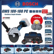 BOSCH GWS 18V-180 PC Professional Cordless Angle Grinder With BITURBO GWS18V180PC GWS18V-180PC 角磨机 0