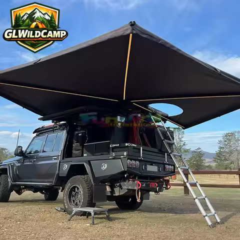 Outdoor Waterproof Free Standing Car 180 270 Foxwing Awning Camping Car Side Awning Roof Top Tent Aw