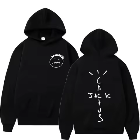 Rapper Cactus Jack Music Album Spring and Autumn Men's Fashion Leisure Versatile Hoodie