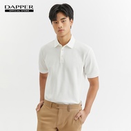 DAPPER เสื้อโปโล DP Iconic Piqué Polo Shirt สีขาว