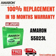 AMARON GO | 55D23L | Car Battery | Bateri Kereta | Toyota, Subaru, Nissan, Proton, Mazda, Mitsubishi