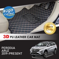 PERODUA ARUZ ( 2019 - 2024 ) 3D PU Leather Car Carpet Karpet Kereta Kulit PU 3D Car Mat Alas Kaki Ke