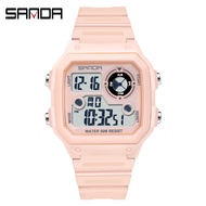 SANDA Waterproof Women Watch Couples Watch Sports Chronograph Stopwatch Fashion Women Watch 418