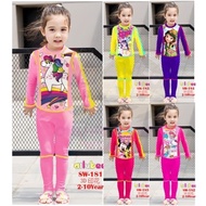 Ailubee Girl Swimming Suit (2Y - 10Y) Kids' swimsuit for girls One-piece swimsuit Baju Renang Budak 