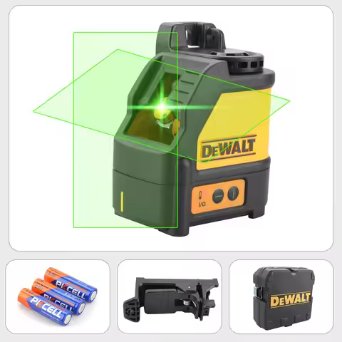 DEWALT DW088CG Green Laser is high-precision line laser with reliable self-leveling performance for 