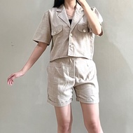 Dabin Set | Set Wanita | Shorts Set Short SleeveWanita