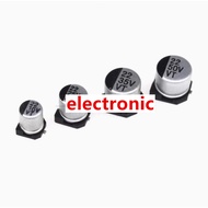 ((10 Pcs) Patch Aluminum Electrolytic Capacitors 16V22uF 25V22uF 35V22uF 50V22uF 100V22uF SMD Patch 